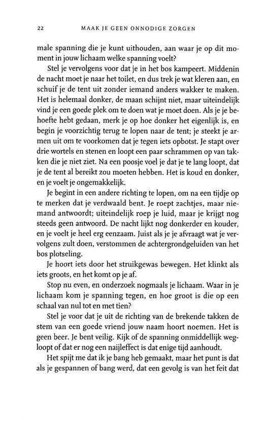 Pagina met tekst over mentale gezondheid en stress.