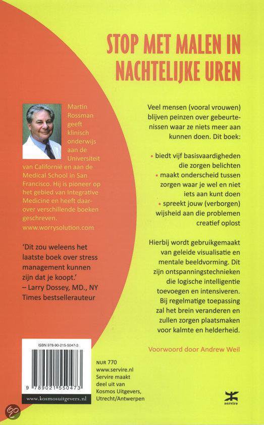Boekcover van 'Stop met malen in nachtelijke uren' met Martin Rossman en een quote.