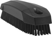 Vikan 64409 Nagelborstel Zwart - Harde haren voor dieptereiniging van nagels, bekleding, tapijten