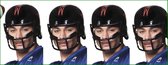 4x Helm American Football zwart