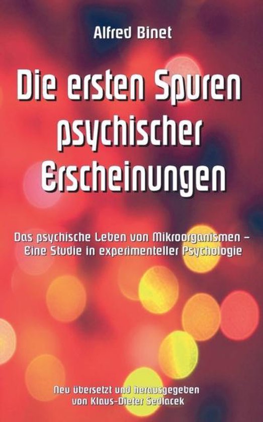 Die ersten Spuren psychischer Erscheinungen - cover