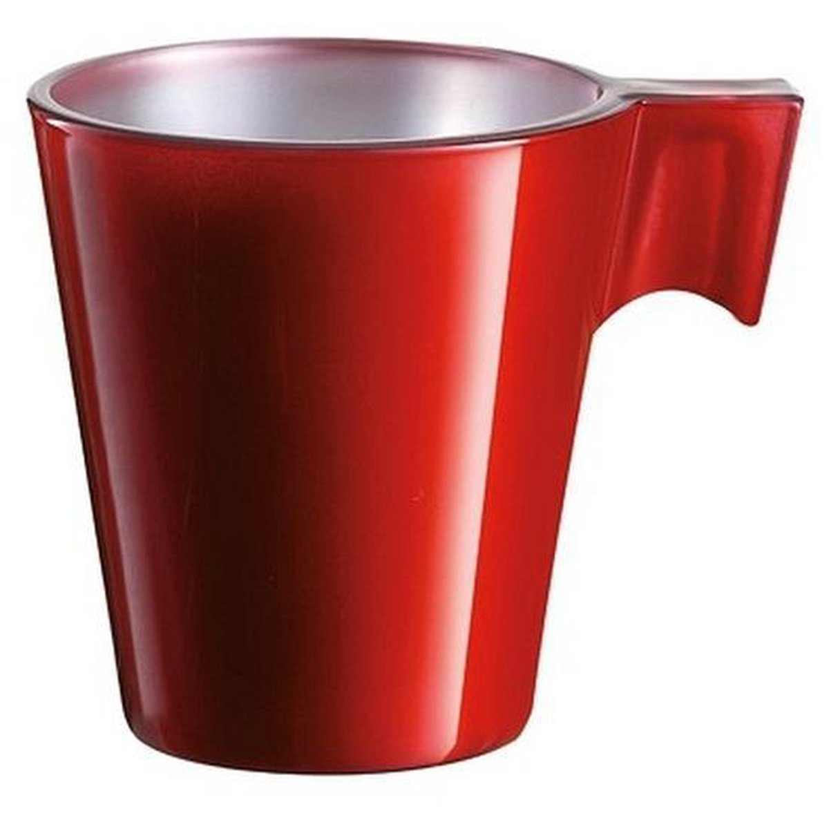 2x Tasse à espresso rouge - Tasse à café rouge 80 ml | bol.com