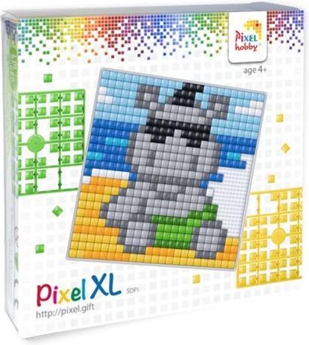 Afbeelding van product Pixelhobby XL Nijlpaard 12x12 cm