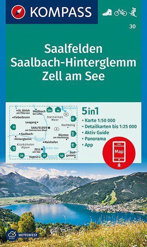 Saalfelden, Saalbach-Hinterglemm, Zell am See 1 : 50 000 - cover