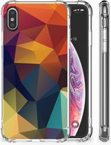 TPU-Siliconen Hoesje Geschikt voor iPhoneX | Xs Design Polygon Color