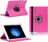 iPad Pro 12.9 Hoes Cover Multi-stand Case 360 graden draaibare donker roze