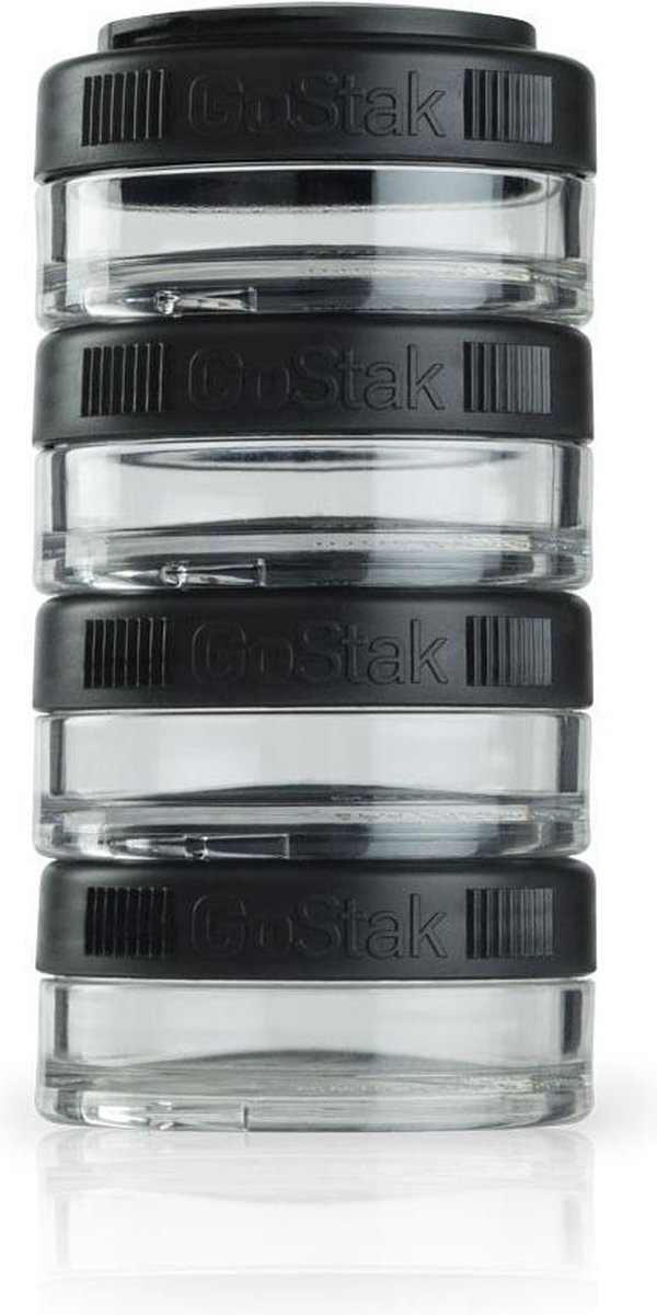 BlenderBottle GoStak - 4-Pack 40ml - Black