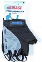 Mirage Fietshandschoenen Met Gel Zwart Grijs Maat XL