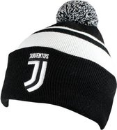 Juventus Hat Pompon Adultes Logo Noir / Blanc