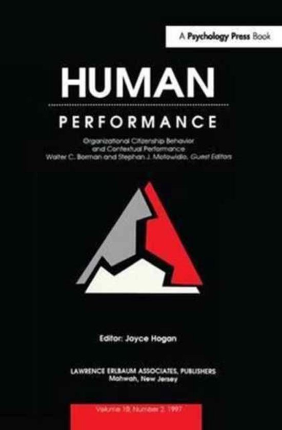 Organizational Citizenship Behavior and Contextual Performan ... - cover