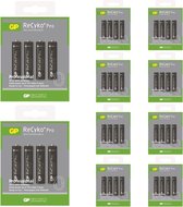 40 pièces (10 blisters) - GP R03 / AAA ReCyko + Pro Professional 800mAh rechargeable