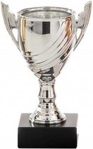 Zilveren trofee beker tweede prijs 13 cm