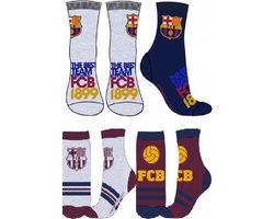 FC Barcelona kinder sokken - set van 4 paar - maat 23/26 | bol.com