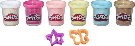 Play-Doh Confetti 6 potjes - Speelklei - Play-Doh