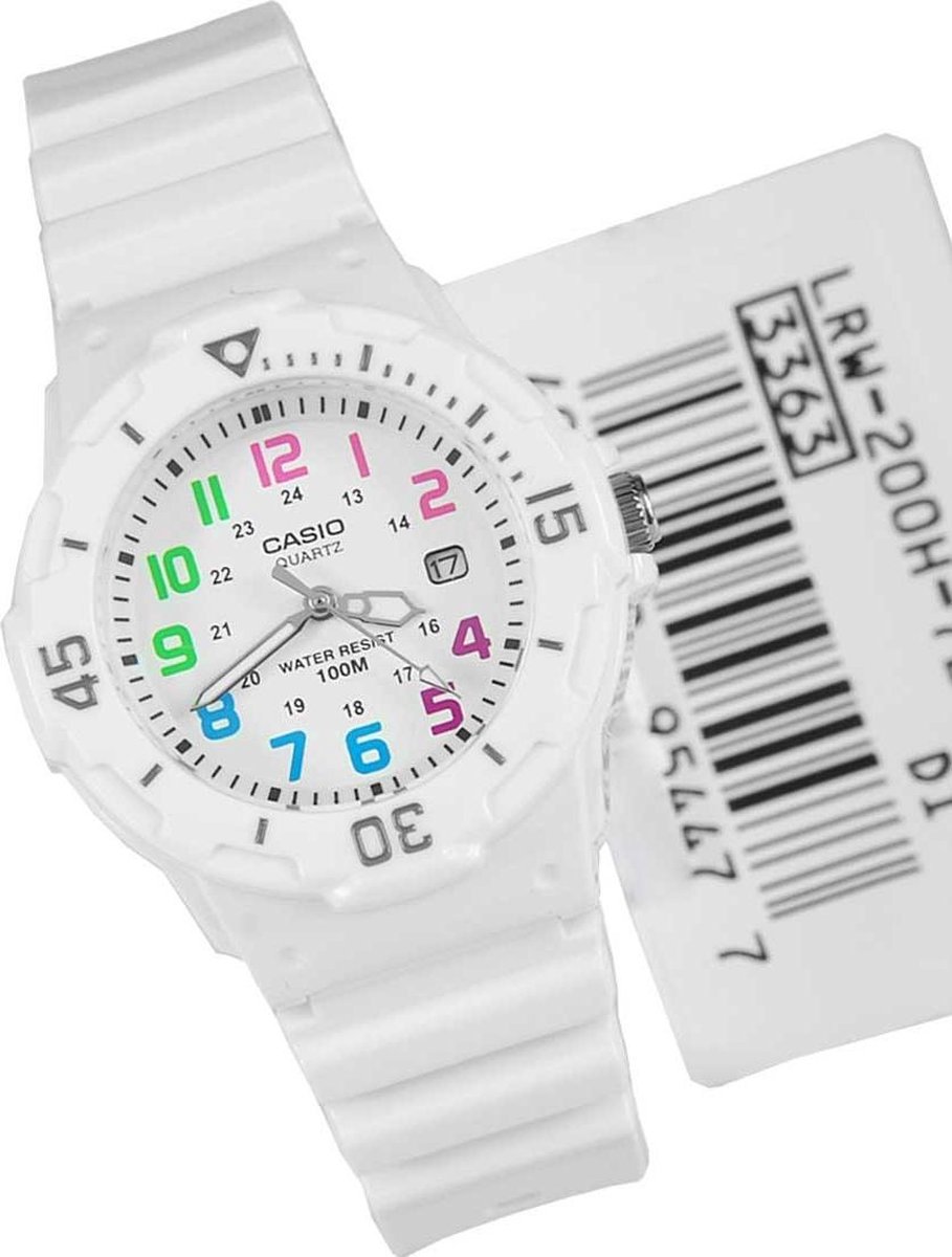 Casio Collection horloge LRW-200H-7BVDF leuk gekleurde wijzers