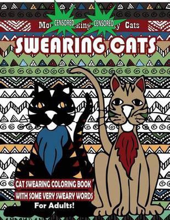 Swearing Cats Coloring Book for Adults, Swear Words Coloring Books