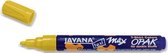 Gele textiel stift - Javana Texi Max - 2-4 mm kogelpunt - Hoge kwaliteit textiel marker op waterbasis, geschikt op zowel licht als donker textiel