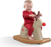 Step2 Rudolph the Rocking Reindeer - Rudolf Rendier Hobbelpaard van kunststof - Kerst speelgoed voor kinderen vanaf 1 jaar