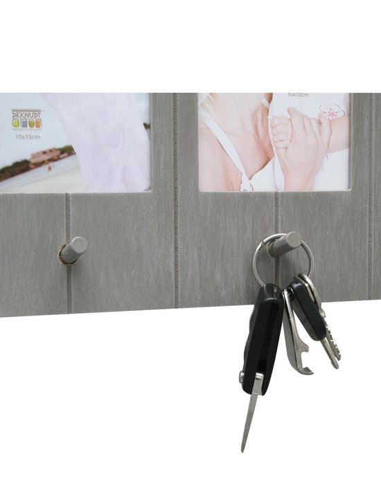 Deknudt Frames S66KC4-10.0X15.0 fotolijst, voor 4 horizontale foto's, zwart 72 x 19 x 2 cm
