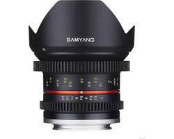 Samyang 12mm T2.2 NCS CS VDSLR SLR Ultra-groothoeklens Zwart