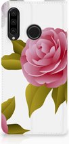 Huawei P30 Lite Uniek Standcase Hoesje Roses