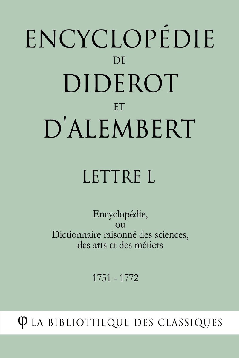 Encyclopédie de Diderot et d'Alembert - O