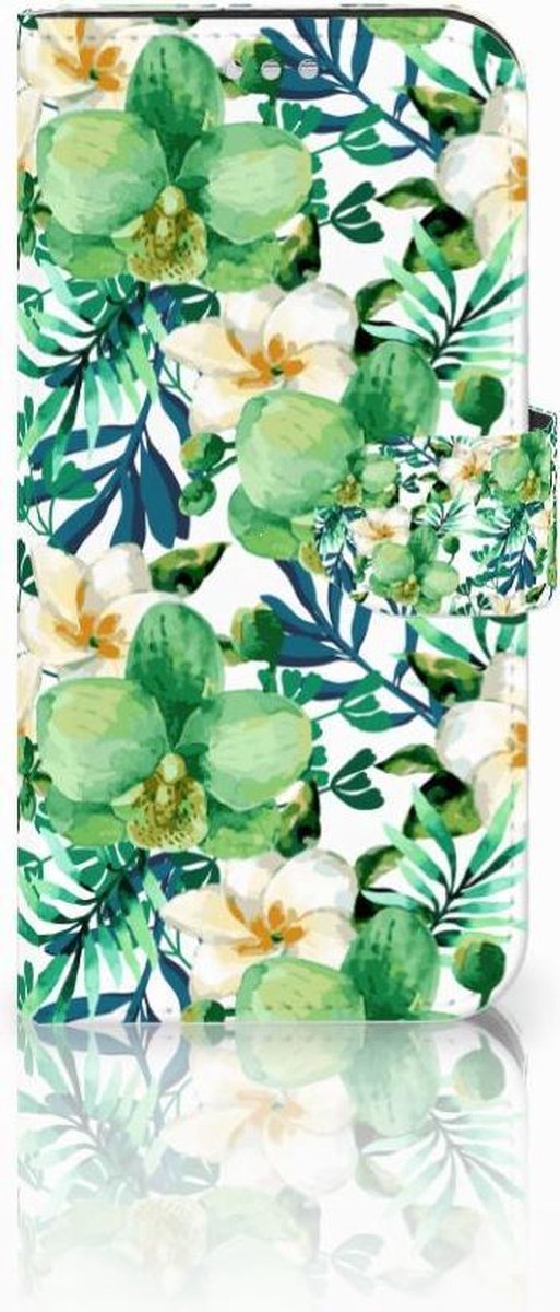 Samsung Galaxy S7 Hoesje Orchidee Groen