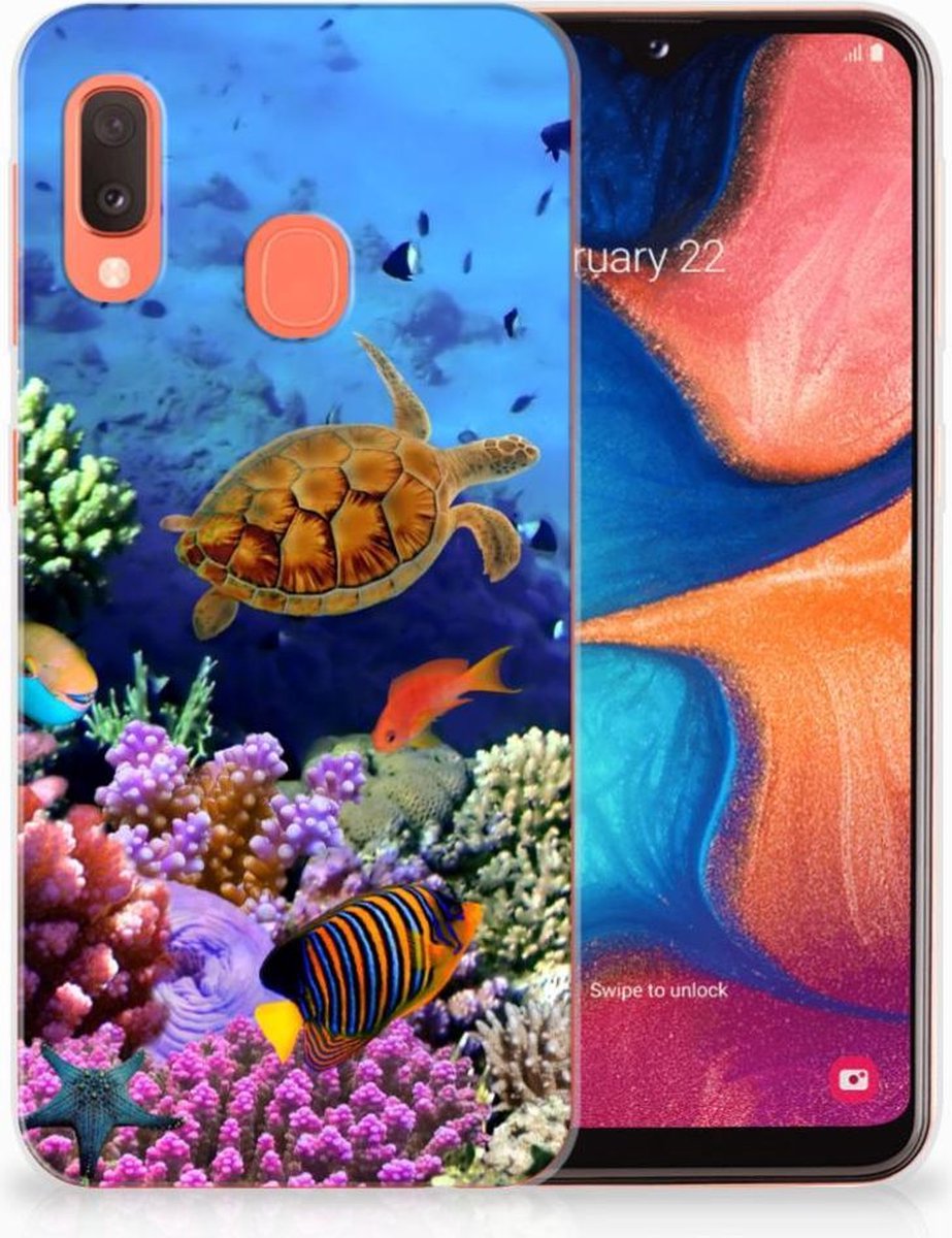 Samsung Galaxy A20e TPU Hoesje Vissen