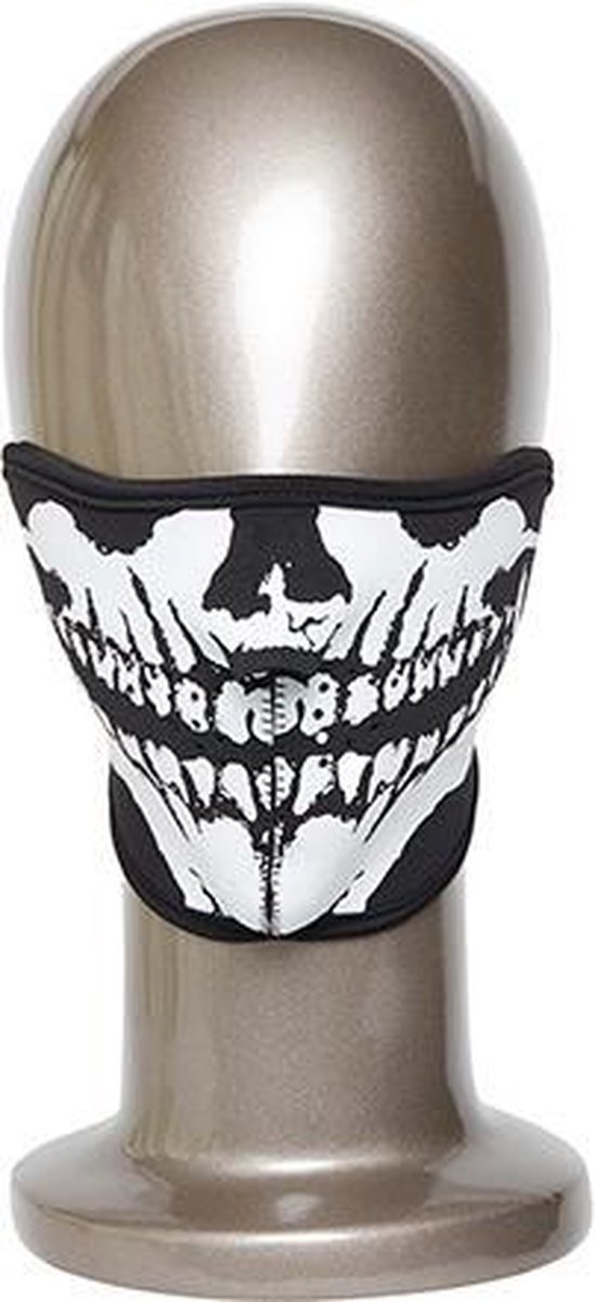 Afbeelding van product Gezichtsmasker mondkapje halloween rave skull masker doodskop skelet