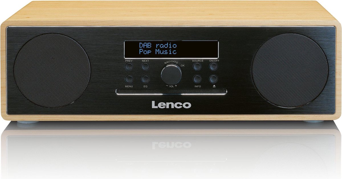 Lenco DAR070 DAB+ Radio met CDspeler, Bluetooth, USB Zwart