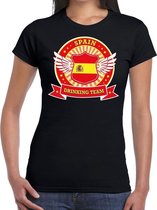 Zwart Spain drinking team t-shirt dames L