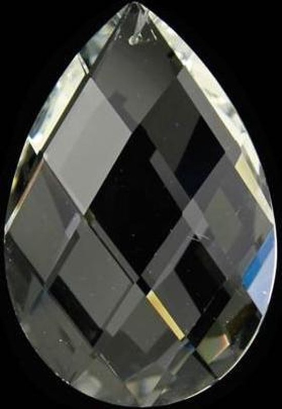 Regenboogkristal druppelvorm - 5x7.6 cm — afbeelding 2