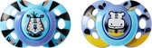 Tommee Tippee Fun Style spenen, symmetrisch orthodontisch ontwerp, BPA-vrij silicone, 6-18 m, verpakking van 2 stuks