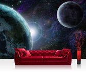 Fotobehang "Heelal, planeten, ruimte avontuur" vliesbehang 300x210cm