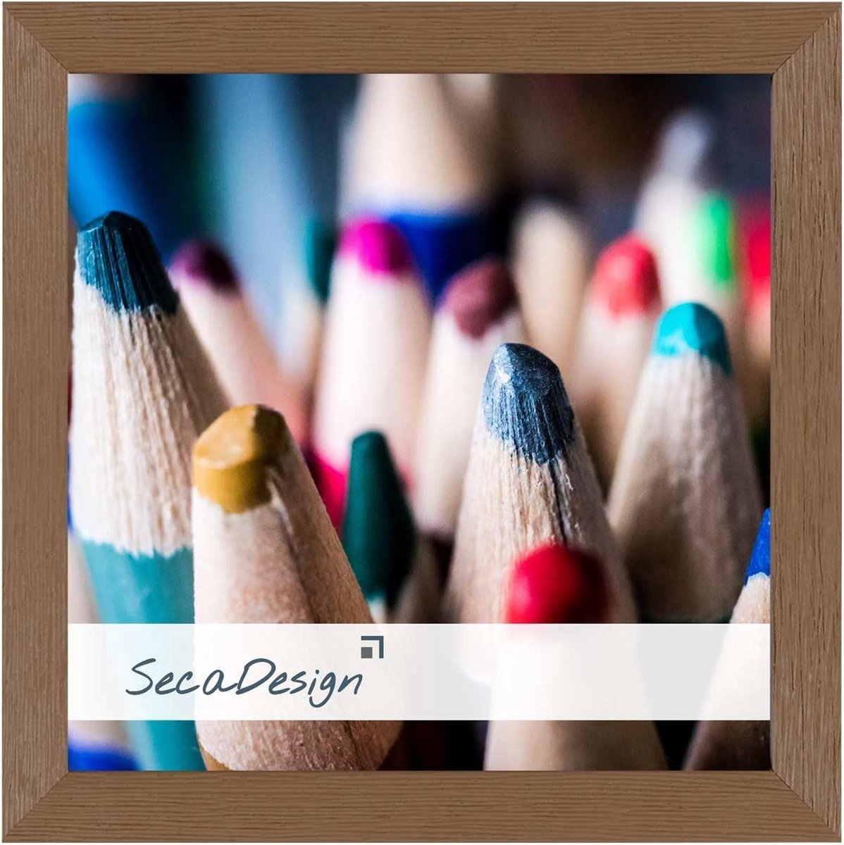 SecaDesign Nervi Fotolijst Hout - Fotomaat 40x40 cm - Taupe
