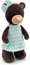 Orange Toys knuffeldier Choco & milk serie, milk in mintgroene jurk 25cm