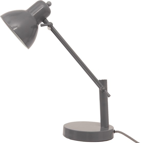 Leitmotiv Dark Grey Bureaulamp - Grijs | bol.com