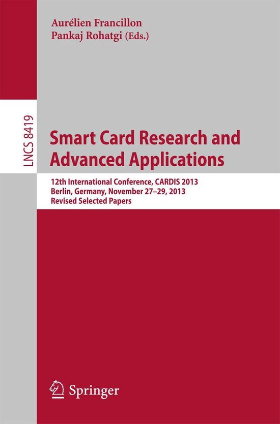 Springer Nature Proceedings Computer Science - Smart Card Re ... - cover