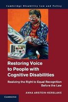 Cambridge Disability Law and Policy Series- Restoring Voice to People with Cognitive Disabilities
