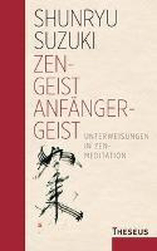 Livre 'Zen-Geist - Anfänger-Geist' avec calligraphie japonaise et bande rouge.
