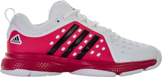tanker eenvoudig Uitgaven adidas Barricade Classic Bounce Tennisschoenen - Maat 37 1/3 - Vrouwen -  wit - roze -... | bol.com