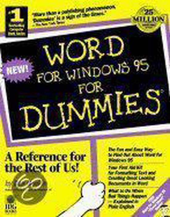 Word for Windows 95 for Dummies - cover