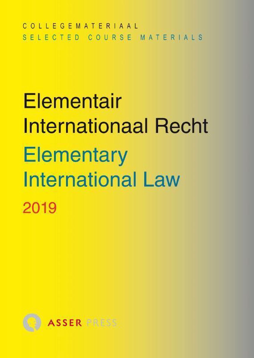Elementair Internationaal Recht 2019 - Asser Press