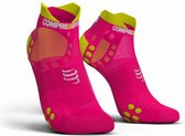 Compressport Pro Racing Socks v3.0 Ultralight Run Low - FLUO PINK - T1