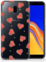 Geschikt voor Samsung Galaxy J6 Plus (2018) TPU Hoesje Design Hearts