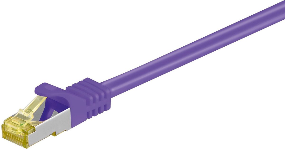 S/FTP CAT7 10 Gigabit netwerkkabel / paars - LSZH - 0,50 meter