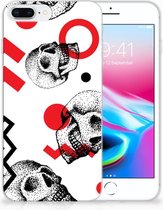 iPhone 7 Plus | 8 Plus TPU Hoesje Design Skull Red