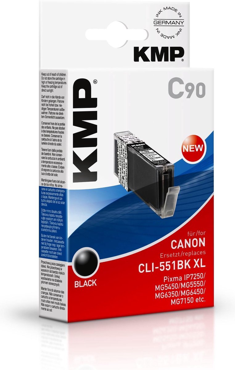 KMP C90 - Inktcartridge / Zwart