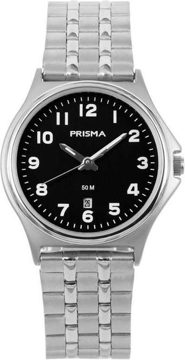 Prisma Dames Edelstaal 5 ATM horloge P.1692