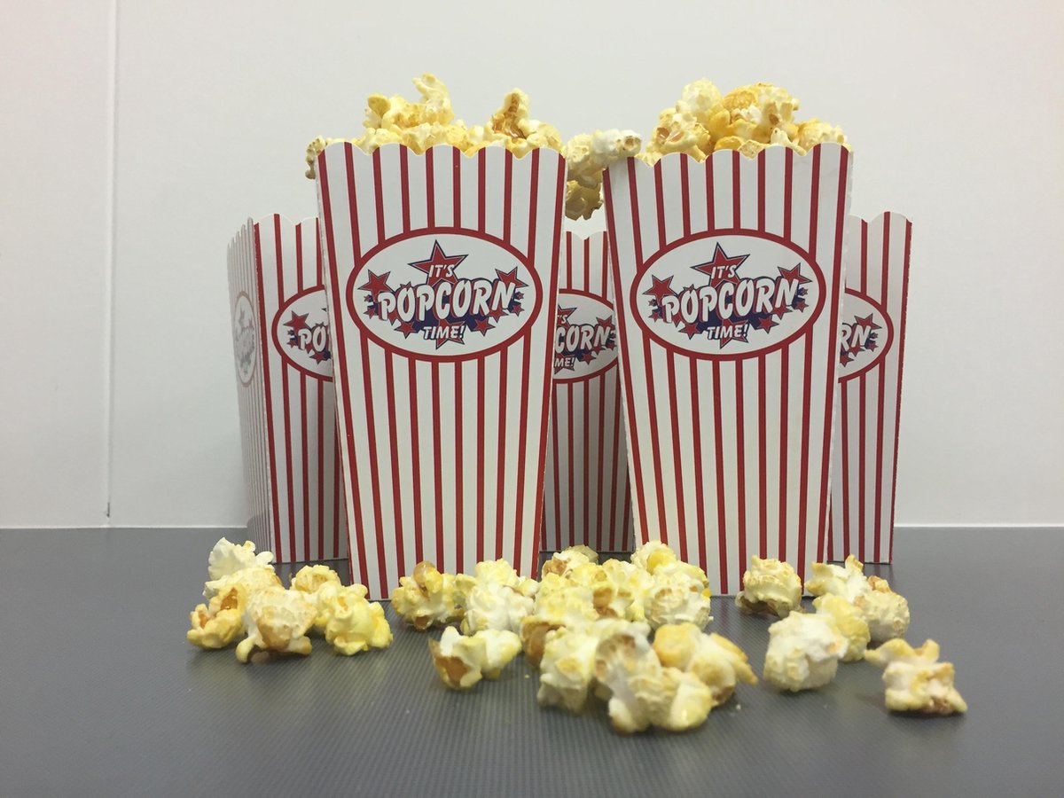 huiselijk Vete Ontspannend Popcorn beker karton 10 stuks | bol.com
